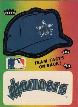 1983 Fleer - Team Stickers #NNO Seattle Mariners Cap Front