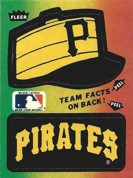 1983 Fleer - Team Stickers #NNO Pittsburgh Pirates Cap Front