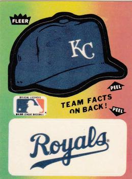 1983 Fleer - Team Stickers #NNO Kansas City Royals Cap Front