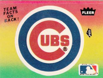 1983 Fleer - Team Stickers #NNO Chicago Cubs Logo Front