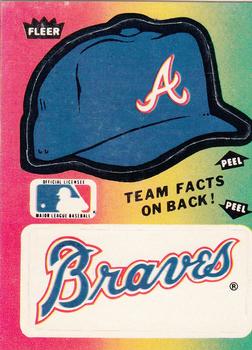1984 Fleer - Team Stickers #NNO Atlanta Braves Cap Front