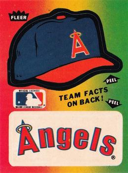 1984 Fleer - Team Stickers #NNO California Angels Cap Front