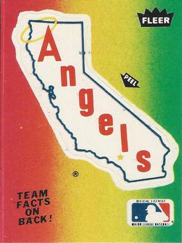 1984 Fleer - Team Stickers #NNO California Angels Logo Front