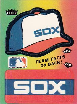 1984 Fleer - Team Stickers #NNO Chicago White Sox Cap Front