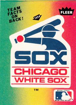 1984 Fleer - Team Stickers #NNO Chicago White Sox Logo Front