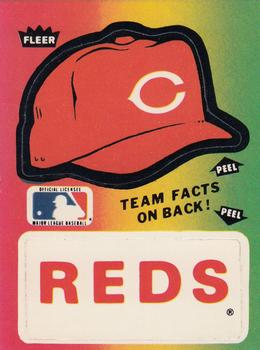 1984 Fleer - Team Stickers #NNO Cincinnati Reds Cap Front
