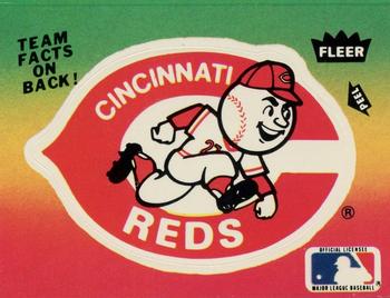 1984 Fleer - Team Stickers #NNO Cincinnati Reds Logo Front