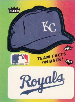 1984 Fleer - Team Stickers #NNO Kansas City Royals Cap Front