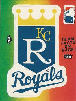 1984 Fleer - Team Stickers #NNO Kansas City Royals Logo Front