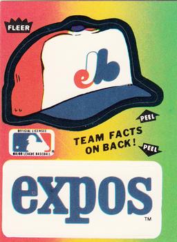 1984 Fleer - Team Stickers #NNO Montreal Expos Cap Front