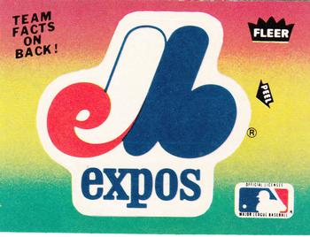 1984 Fleer - Team Stickers #NNO Montreal Expos Logo Front
