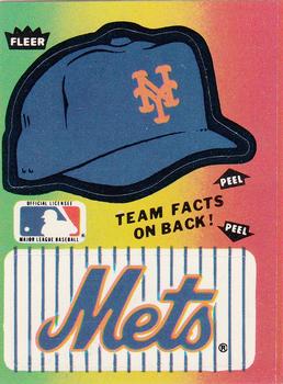 1984 Fleer - Team Stickers #NNO New York Mets Cap Front