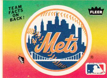 1984 Fleer - Team Stickers #NNO New York Mets Logo Front