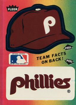 1984 Fleer - Team Stickers #NNO Philadelphia Phillies Cap Front