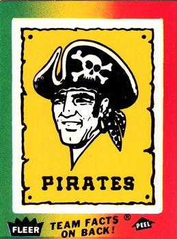 1984 Fleer - Team Stickers #NNO Pittsburgh Pirates Logo Front