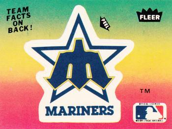 1984 Fleer - Team Stickers #NNO Seattle Mariners Logo Front