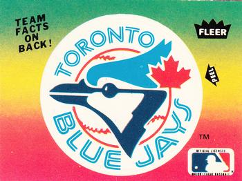 1984 Fleer - Team Stickers #NNO Toronto Blue Jays Logo Front