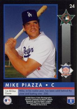 1993 Barry Colla All-Star Game #24 Mike Piazza Back