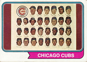1974 Topps #211 Chicago Cubs Front