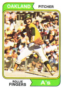 1974 Topps #212 Rollie Fingers Front