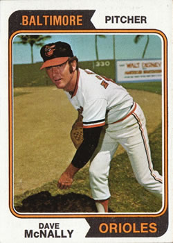 1974 Topps #235 Dave McNally Front