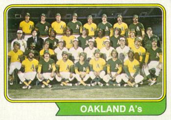 1974 Topps #246 Oakland A's Front