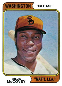 1974 Topps #250 Willie McCovey Front