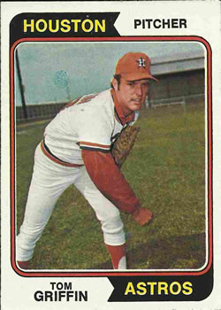 1974 Topps #256 Tom Griffin Front