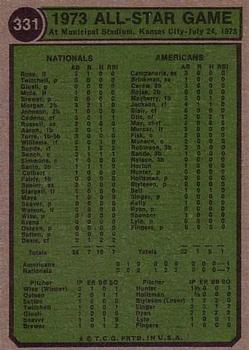 1974 Topps #331 All-Star Catchers (Carlton Fisk / Johnny Bench ...