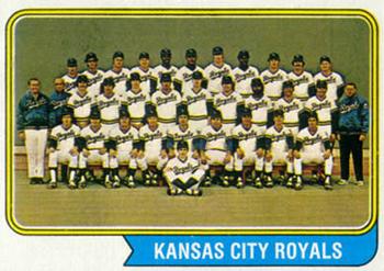 1974 Topps #343 Kansas City Royals Front