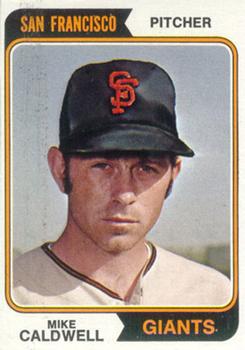 1974 Topps #344 Mike Caldwell Front