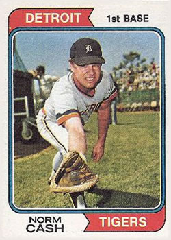 1974 Topps #367 Norm Cash Front