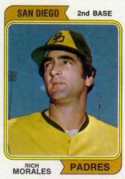 1974 Topps #387 Rich Morales Front