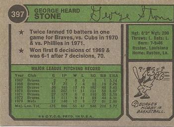 1974 Topps #397 George Stone | Trading Card Database