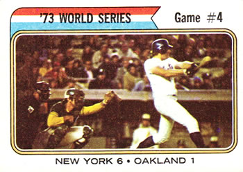 1974 Topps #475 '73 World Series Game #4 Front