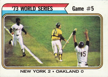 1974 Topps #476 '73 World Series Game #5 Front