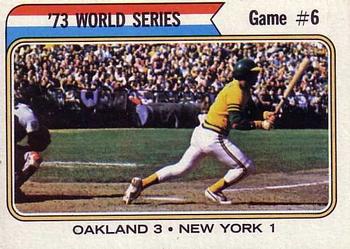 1974 Topps #477 '73 World Series Game #6 Front