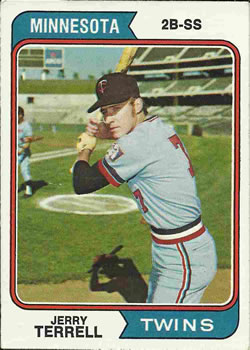 1974 Topps #481 Jerry Terrell Front