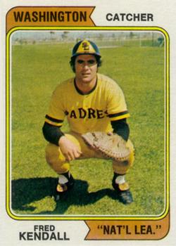 1974 Topps #53 Fred Kendall Front