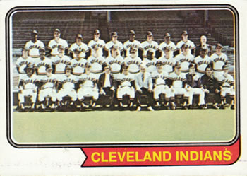 1974 Topps #541 Cleveland Indians Front