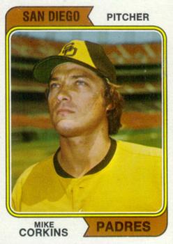 1974 Topps #546 Mike Corkins Front