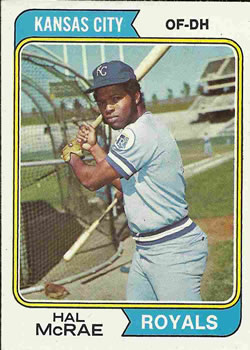 1974 Topps #563 Hal McRae Front