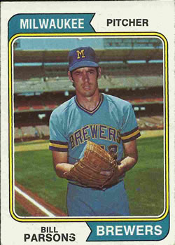 1974 Topps #574 Bill Parsons Front