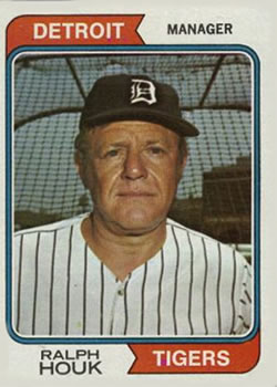 1974 Topps #578 Ralph Houk Front