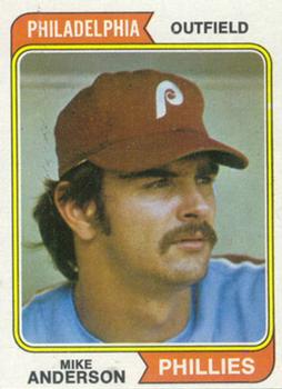 1974 Topps #619 Mike Anderson Front