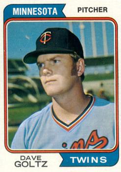 1974 Topps #636 Dave Goltz Front