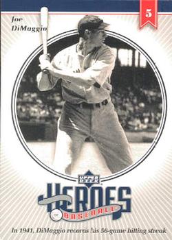 2002 Upper Deck Prospect Premieres - Heroes of Baseball: Joe DiMaggio #HJD1 Joe DiMaggio  Front