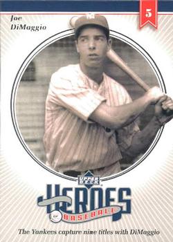2002 Upper Deck Prospect Premieres - Heroes of Baseball: Joe DiMaggio #HJD4 Joe DiMaggio  Front