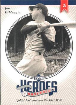 2002 Upper Deck Prospect Premieres - Heroes of Baseball: Joe DiMaggio #HJD6 Joe DiMaggio  Front