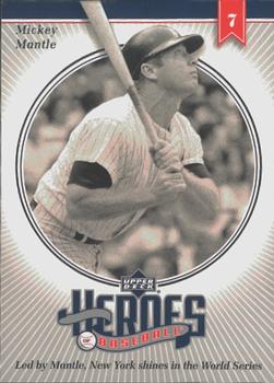 2002 Upper Deck Prospect Premieres - Heroes of Baseball: Mickey Mantle #HMM3 Mickey Mantle  Front
